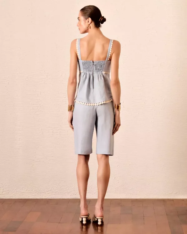 BLUSA RENDA BOLINHAS LINHO 100%-Imagem 4