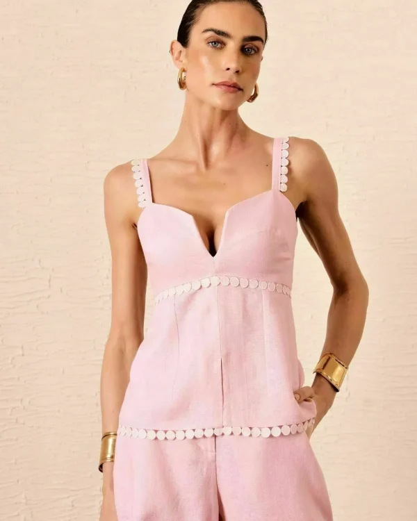 BLUSA RENDA BOLINHAS LINHO 100%-Imagem 11