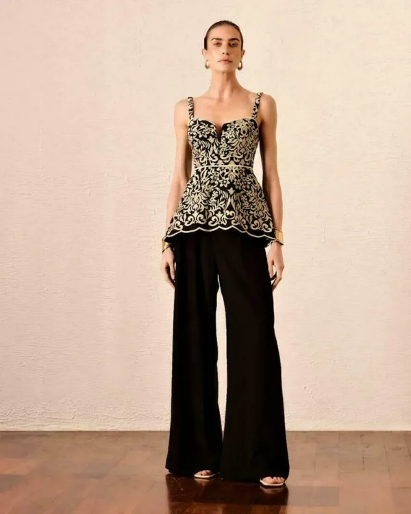 BLUSA PEPLUM BORDADA-Imagem 2