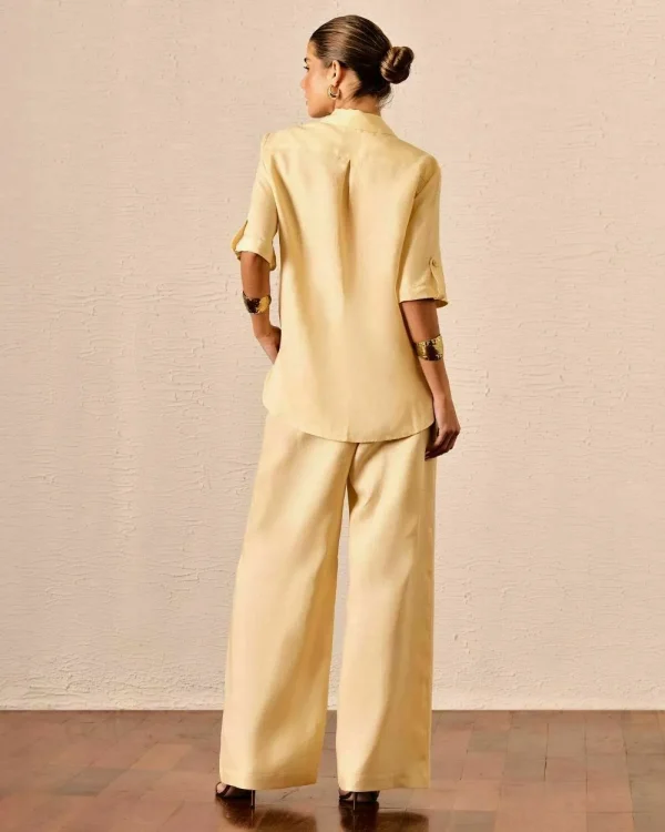 CALÇA PANTALONA ELÁSTICO 100%