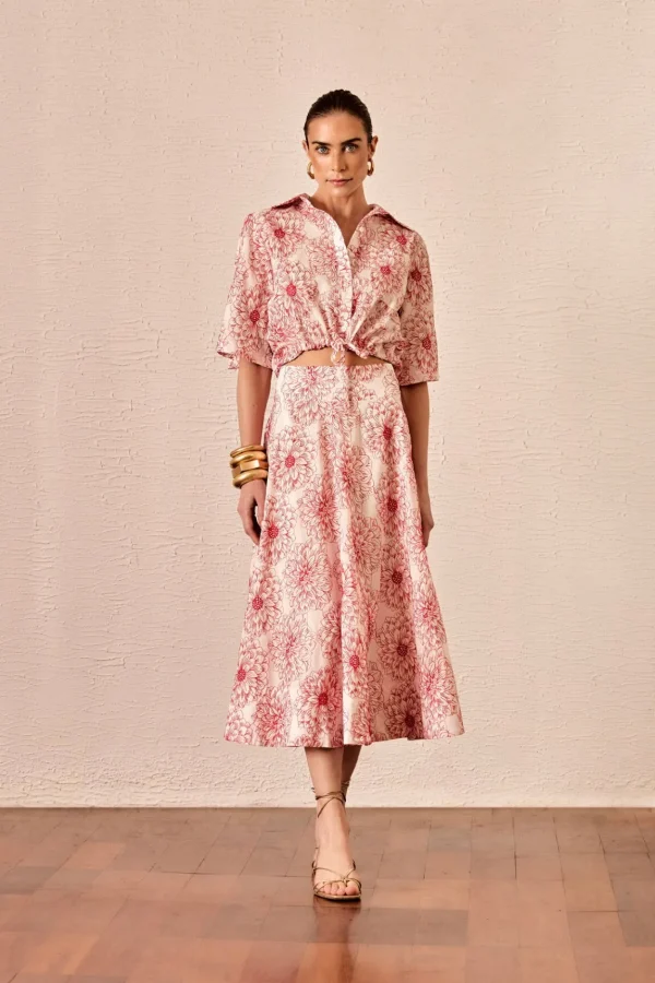 CONJUNTO BORDADO FLORAL