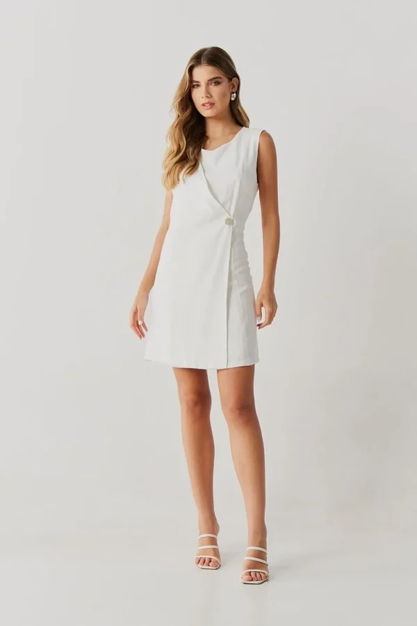 Vestido Alf Viscose Curto Botao Frente-Imagem 5