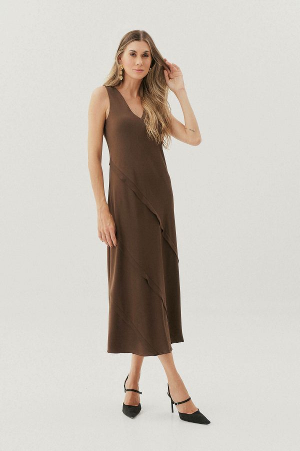 Vestido Alf Crep Midi Vies Dec Diagonal-Imagem 6