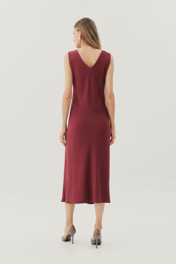 Vestido Alf Crep Midi Vies Dec Diagonal-Imagem 3