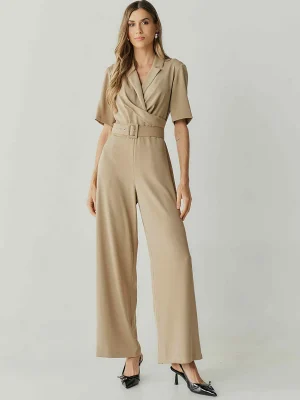 Macacao Alf Crepe Prega Transp Gola