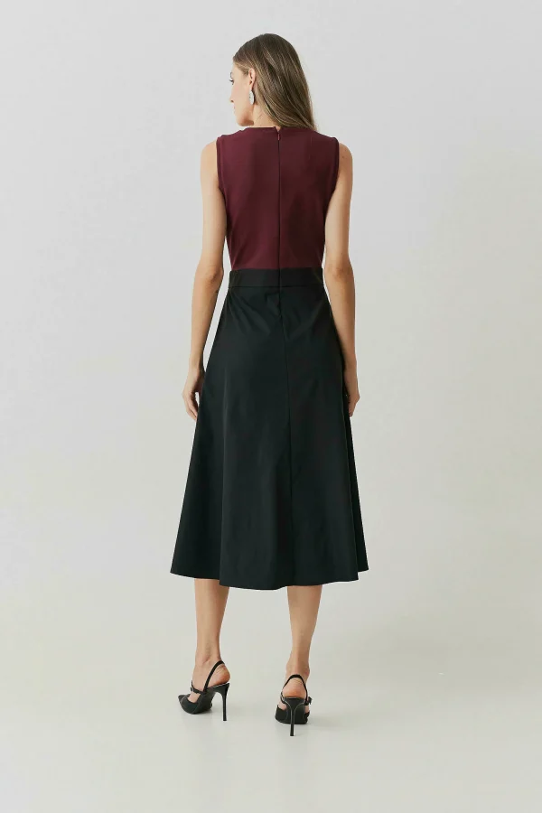 Vestido Midi Saia Alf Blusa Malha-Imagem 2