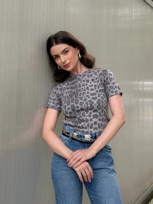 BLUSA MC ONÇA