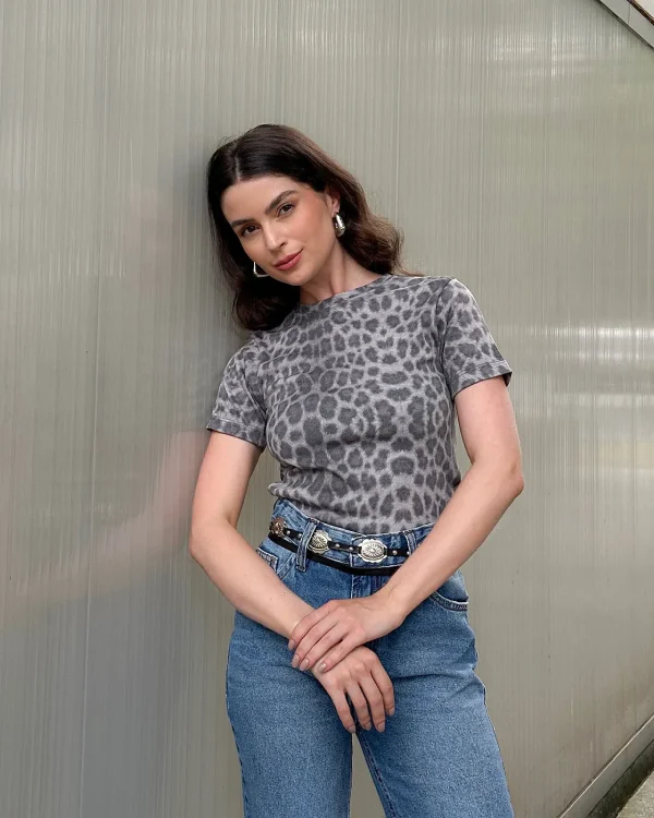 BLUSA MC ONÇA