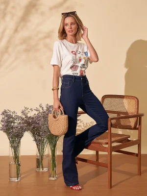 CALÇA BOOTCUT AMACIADA