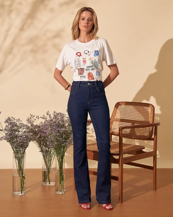 CALÇA BOOTCUT AMACIADA-Imagem 3