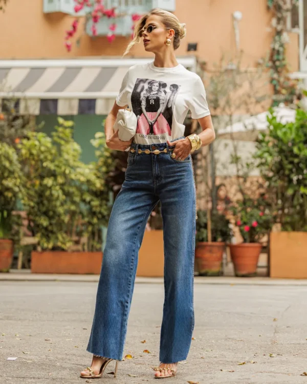 CALÇA WIDE BARRA A FIO