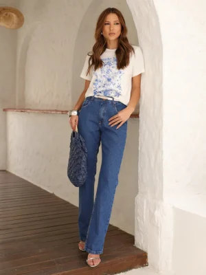 CALÇA RETA 100% ESCURA