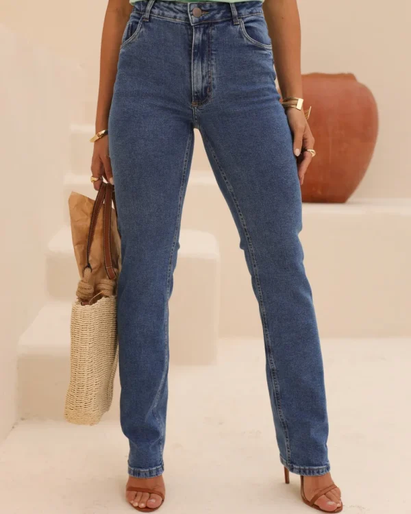 CALÇA RETA JEANS LYCRA-Imagem 4