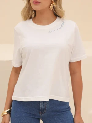 T-SHIRT RENDA BRANCA