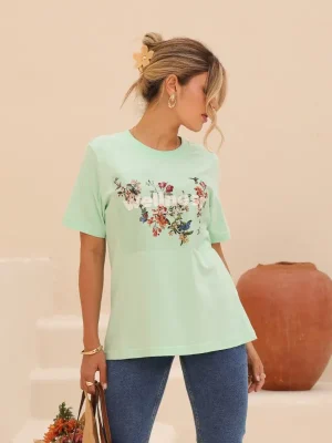T-SHIRT ESTAMPA FLORAL