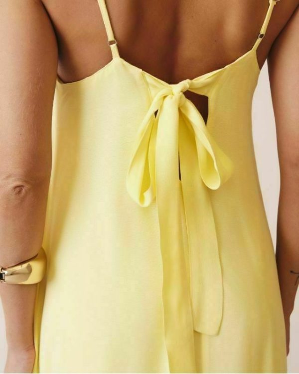 Vestido Amplo Com Amarracao Nas Costas-Imagem 4