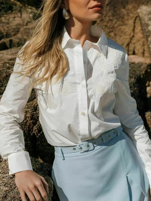 CAMISA TRICOLINE C/ BORDADO