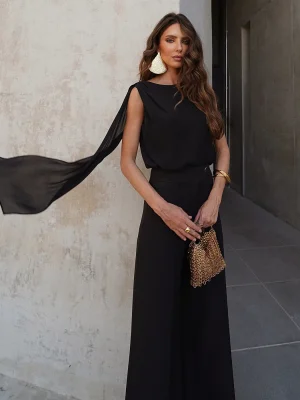BLUSA CHIFFON COM LENCO