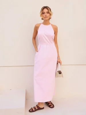 VESTIDO TRICOLINE C/ COSTAS TRANSPAS