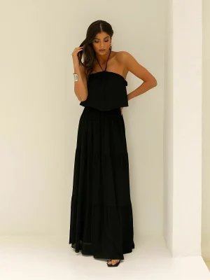 VESTIDO CHIFFON FTE UNICA C/ AMARRACAO