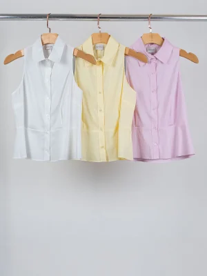 CAMISA SEM MANGA TRICOLINE C/ DET. COSTA