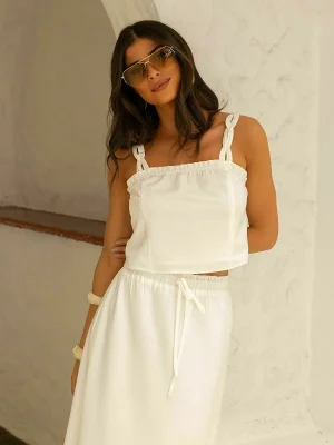 CROPPED ALF C/ ELASTICO E ALCA TRANCADA