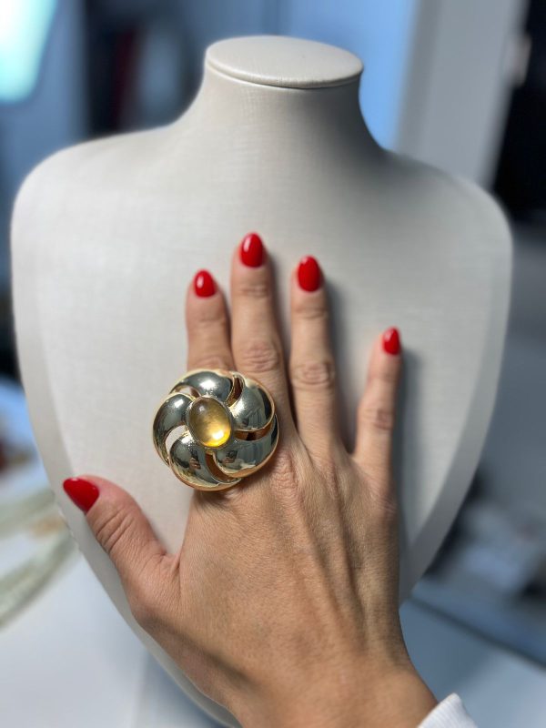 ANEL DOURADO AMBAR - Imagem 2