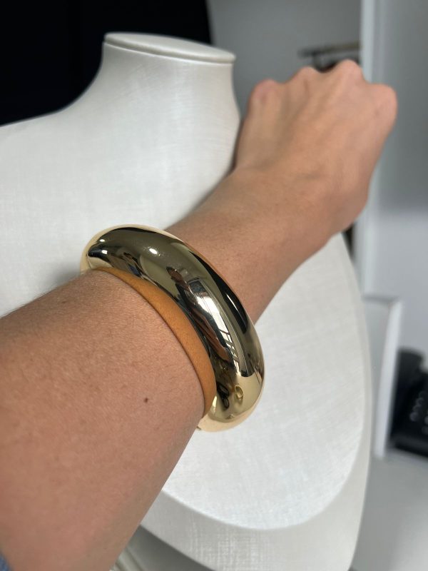 BRACELETE DOURADO LISO - Imagem 3