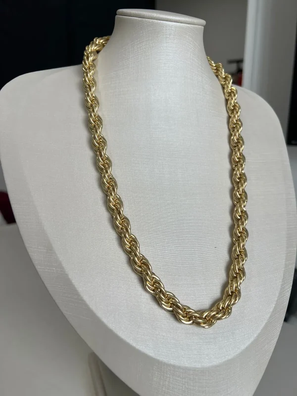 COLAR DOURADO CORRENTE - Imagem 2