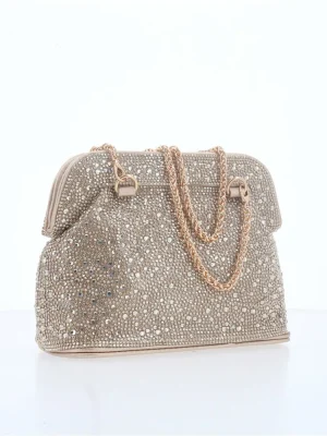 BOLSA FESTA BRILHANTE COM ALÇA DE CORRENTE