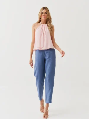 BLUSA CREPE DUPLA FRENTE UNICA