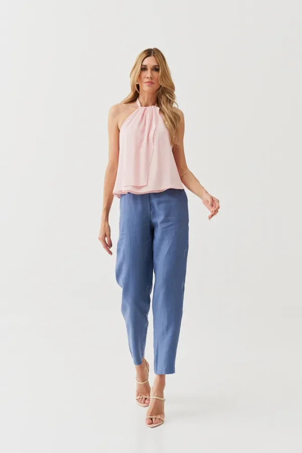 BLUSA CREPE DUPLA FRENTE UNICA