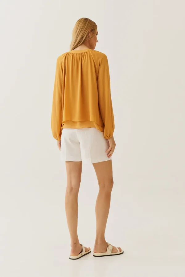 BLUSA CHIFFON CAMADAS AMARRACAO DECOTE - Imagem 7