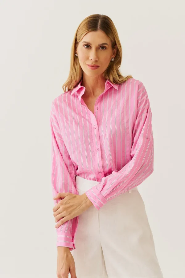 CAMISA TEXTURA LISTRA BASICA