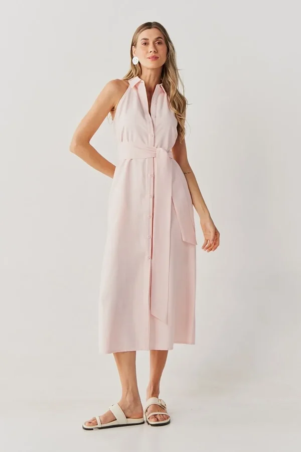 VEST MIDI ALF VISCOSE CAVA AMERICANA - Imagem 4