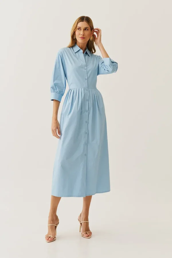 VEST CHEMISE MIDI TRICOLINE PREGAS - Imagem 6