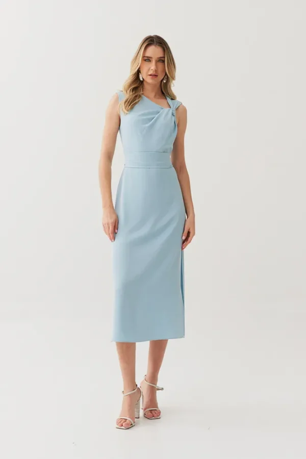 VESTIDO LAF MIDI CREPE TORCAO DEC FENDA LATERAL - Imagem 6