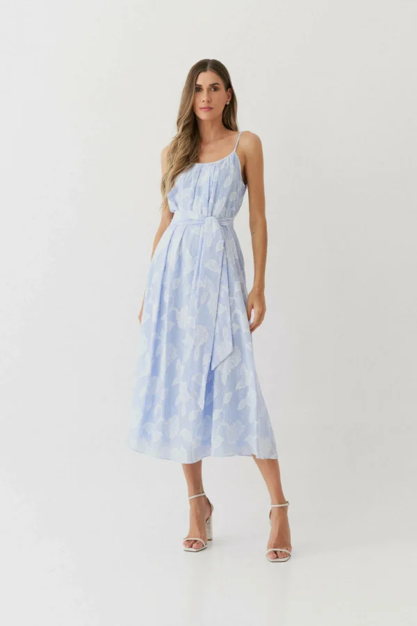 VEST MIDI ALGODAO JACQUARD FLORAL ALCA - Imagem 6