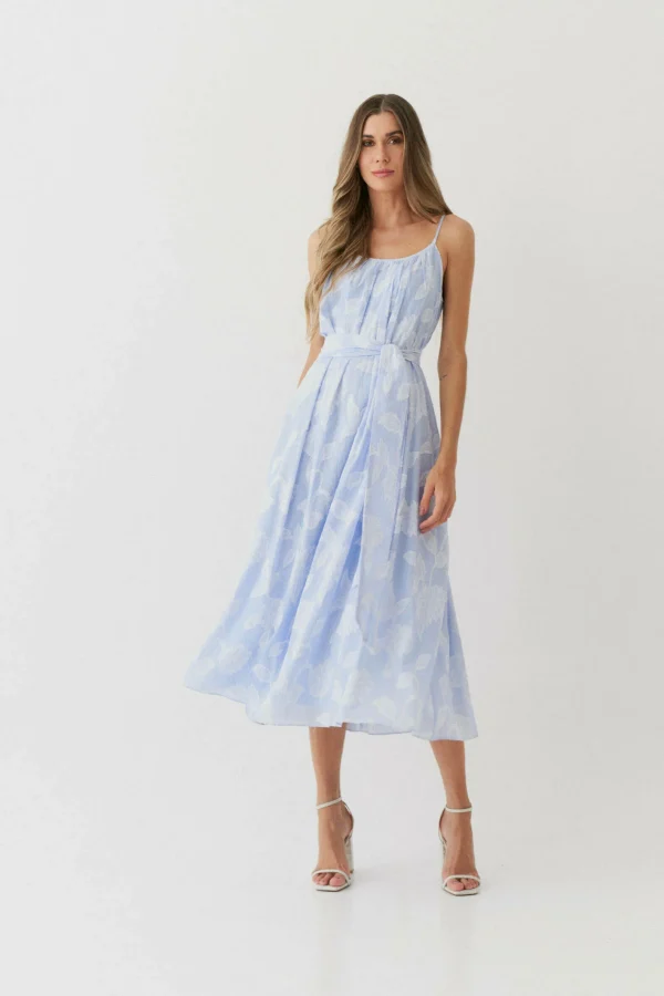 VEST MIDI ALGODAO JACQUARD FLORAL ALCA - Imagem 7