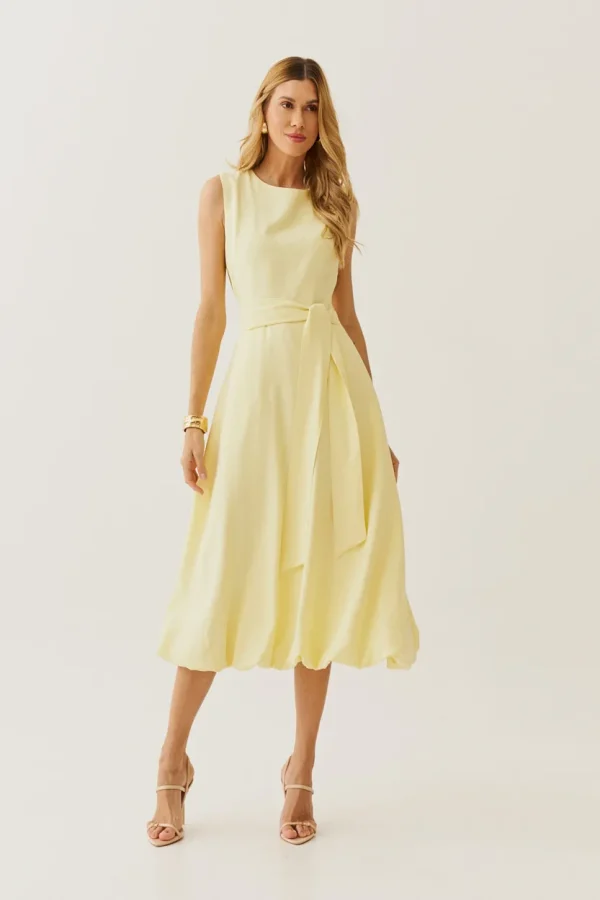 VESTIDO ALF VISC MIDI BALONE FAIXA - Imagem 4