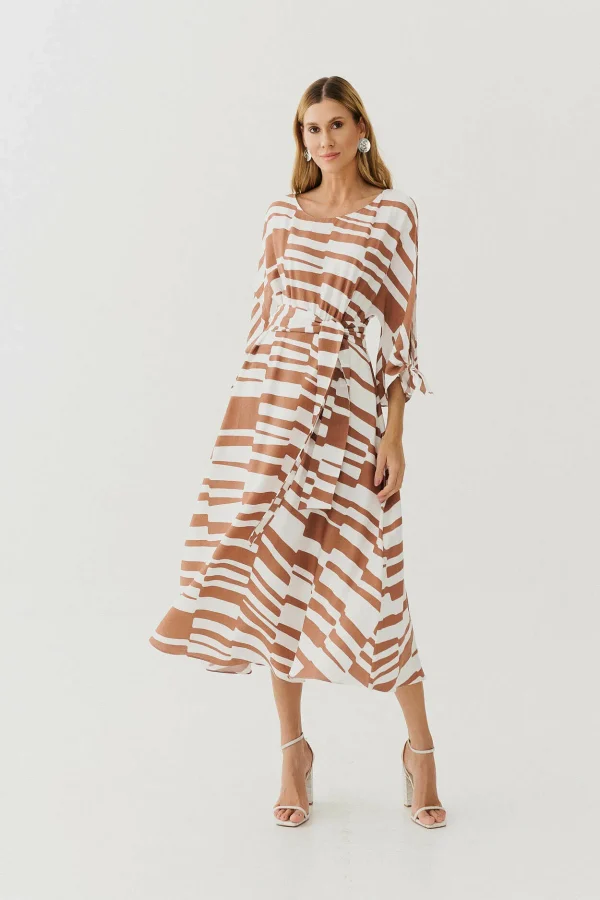 VESTIDO VISC ESTAMPADO MORCEGO - Imagem 5