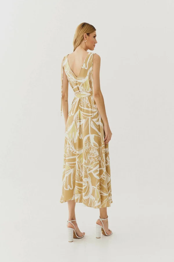 VESTIDO LONGO CREPE ET GEOM DET AMARRACAO OMBRO - Imagem 4