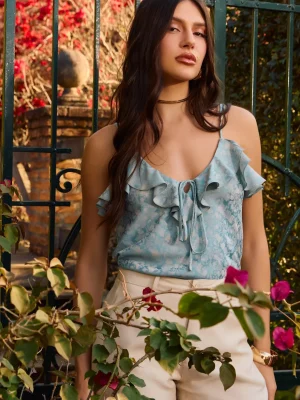 BLUSA ALÇA BABADO