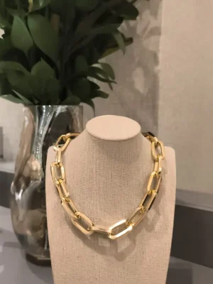 COLAR DOURADO ELOS RETANG