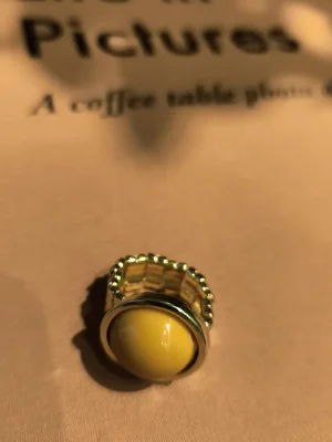 ANEL DOURADO LARANJA