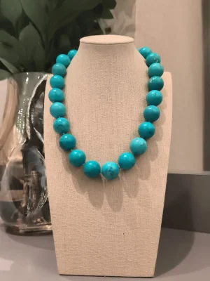 COLAR TURQUESA BOLAS