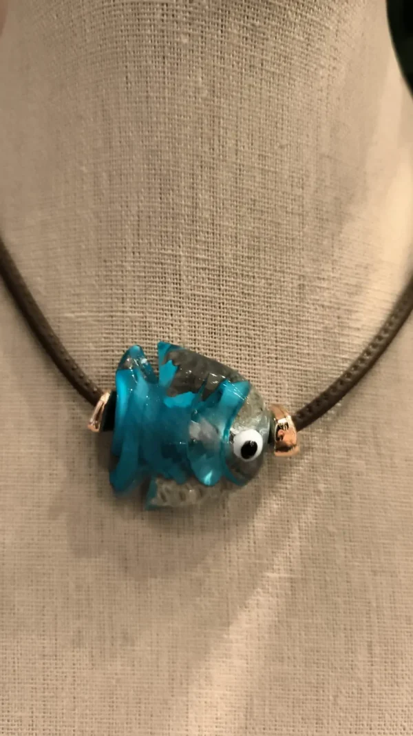 COLAR DOURADO CORDA PEIXE - Imagem 2