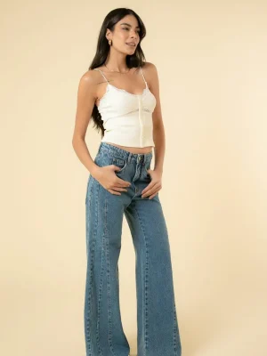 CALÇA FLARE RECORTES
