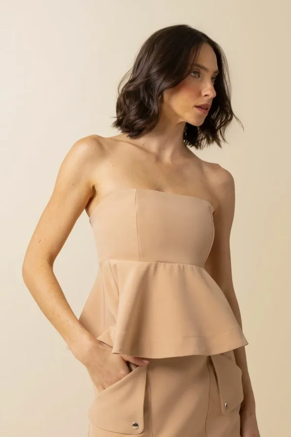 BLUSA SEM ALÇA CANE