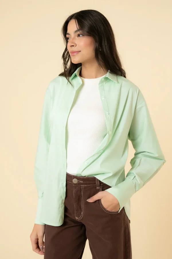 CAMISA RECORTES GRID